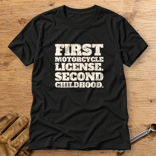 Second Childhood T-Shirt - Black - bench