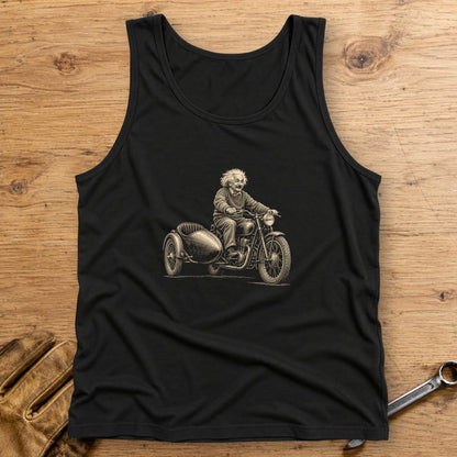 Albert Einstein Relatively Fast Sidecar Tank Top - Black - bench