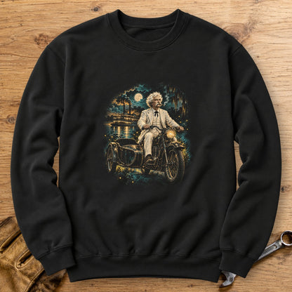 Mark Twain Sidecar Evening Crewneck Sweatshirt - Black - bench