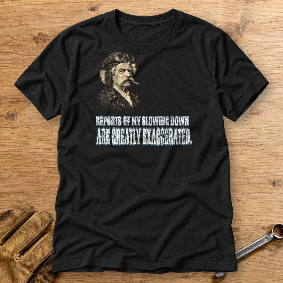 Mark Twain Not Slowing Down T-Shirt - Black - bench
