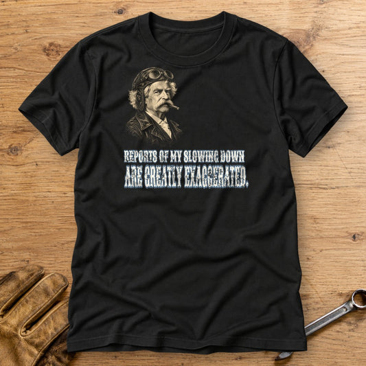 Mark Twain Not Slowing Down T-Shirt - Black - bench