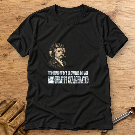 Mark Twain Not Slowing Down T-Shirt - Black - bench