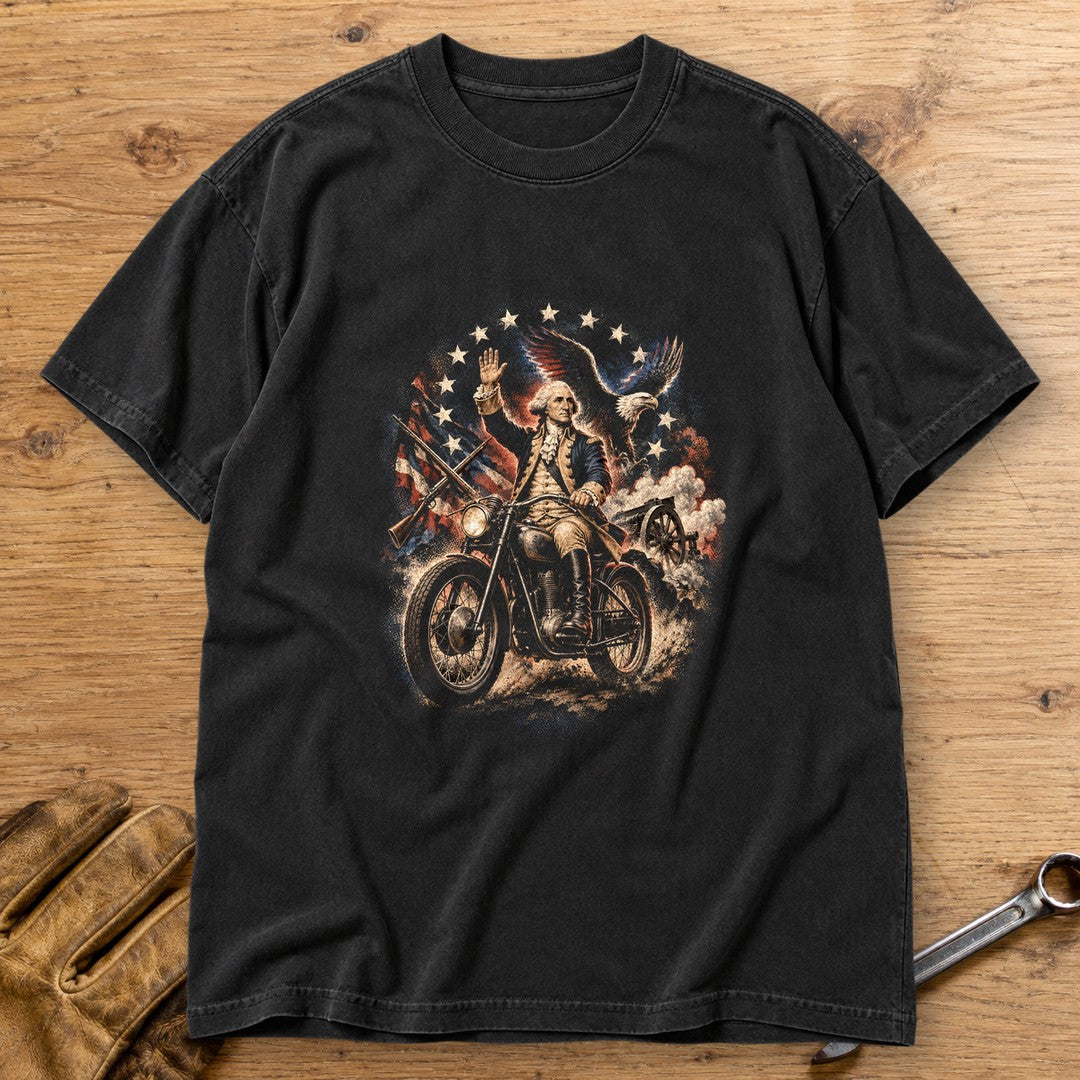George Washington Rolls Out Premium T-Shirt - Black - bench