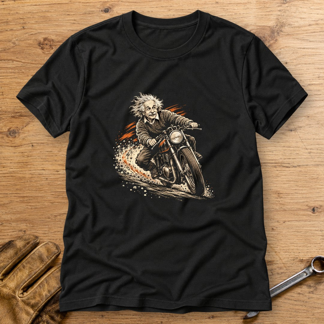Albert Einstein Gravel Run T-Shirt - Black - bench