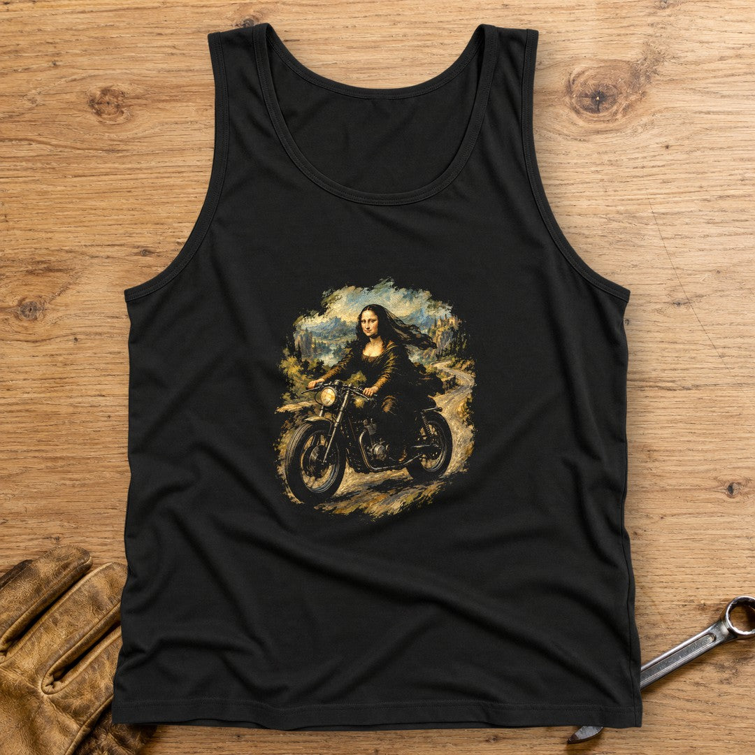 Mona Lisa Back Roads Tank Top - Black - bench