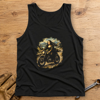 Mona Lisa Back Roads Tank Top - Black - bench