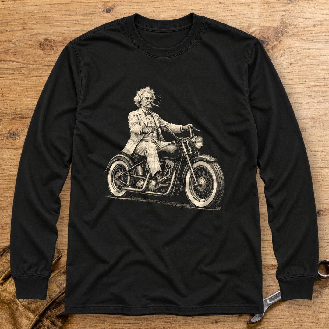 Mark Twain Cruiser Long Sleeve T-Shirt - Black - bench