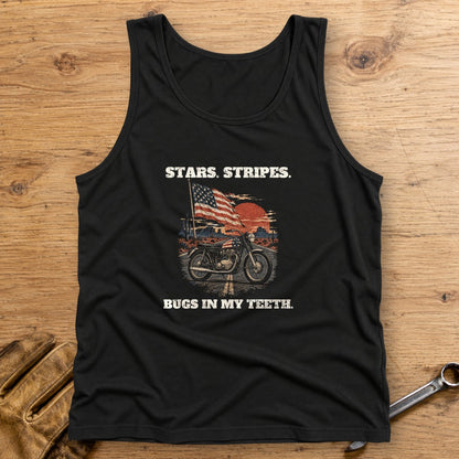 Bugs in My Teeth Tank Top - Black - bench