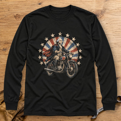 George Washington Starburst Ride Long Sleeve T-Shirt - Black - bench