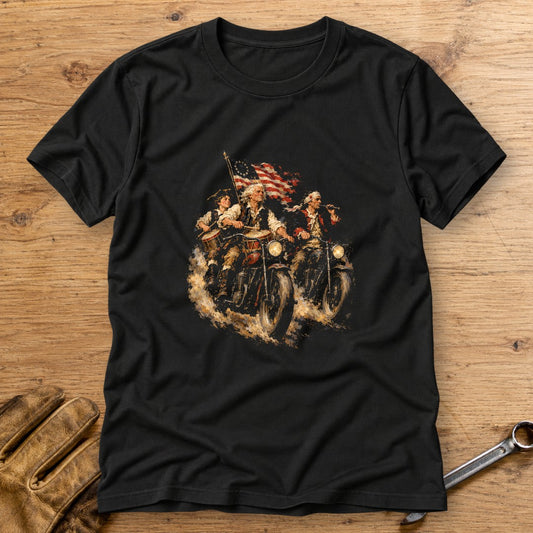 Fife And Drum Riders T-Shirt - Black - bench