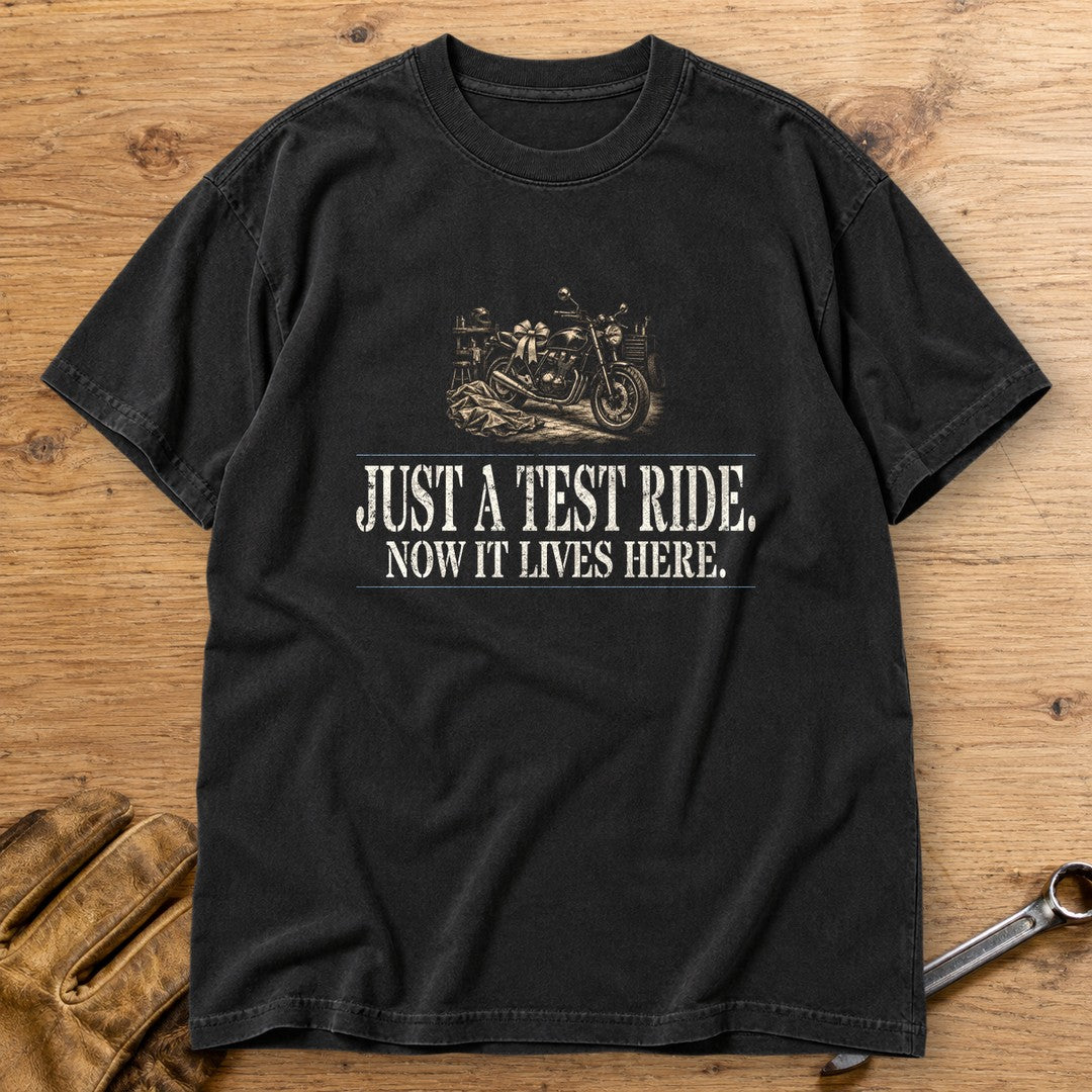 Just A Test Ride Premium T-Shirt - Black - bench