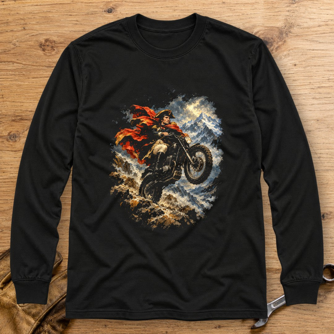 Napoleon Bonaparte Alpine Wheelie Long Sleeve T-Shirt - Black - bench