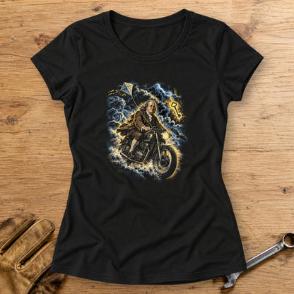 Benjamin Franklin Storm Rider Women's T-Shirt - Black - bench