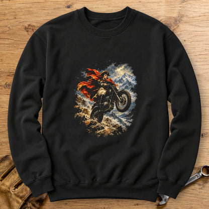 Napoleon Bonaparte Alpine Wheelie Crewneck Sweatshirt - Black - bench