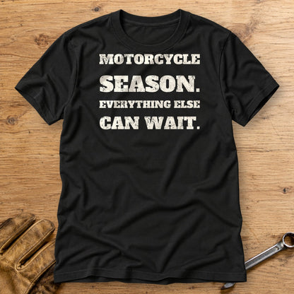 Motorcycle Season T-Shirt - Black - bench
