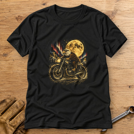 Moonlight Eagle Rider T-Shirt - Black - bench