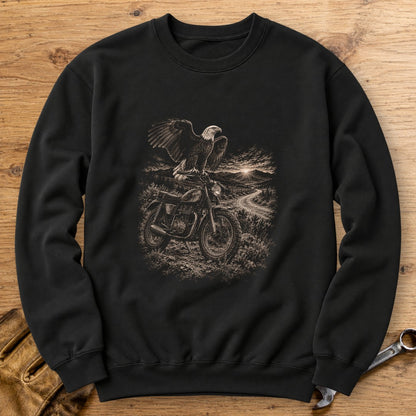 Eagle Lookout Crewneck Sweatshirt - Black - bench