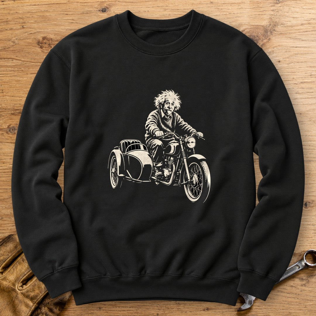 Albert Einstein Sidecar Crewneck Sweatshirt - Black - bench