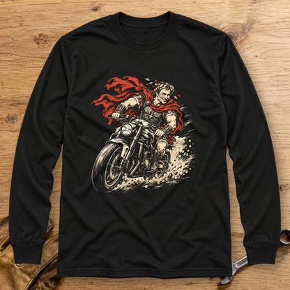 Julius Caesar Rides Long Sleeve T-Shirt - Black - bench