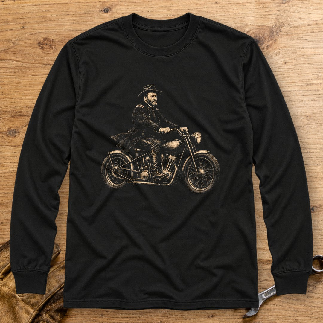 Ulysses S. Grant Bobber Long Sleeve T-Shirt - Black - bench