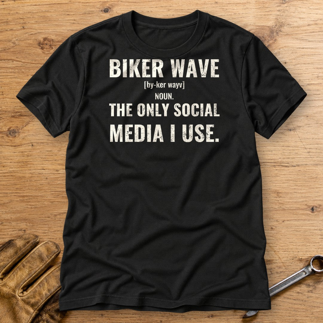 Biker Wave T-Shirt - Black - bench