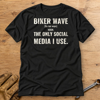 Biker Wave T-Shirt - Black - bench