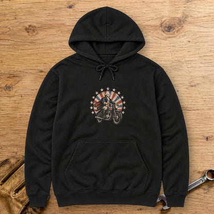George Washington Starburst Ride Hoodie - Black - bench