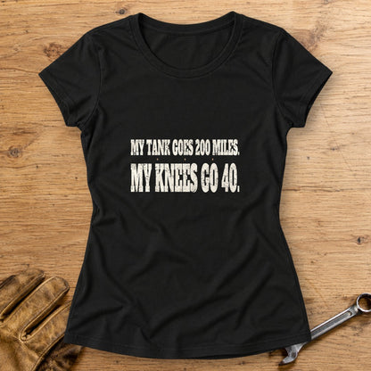 Knees Go Forty Women's T-Shirt - Black - bench
