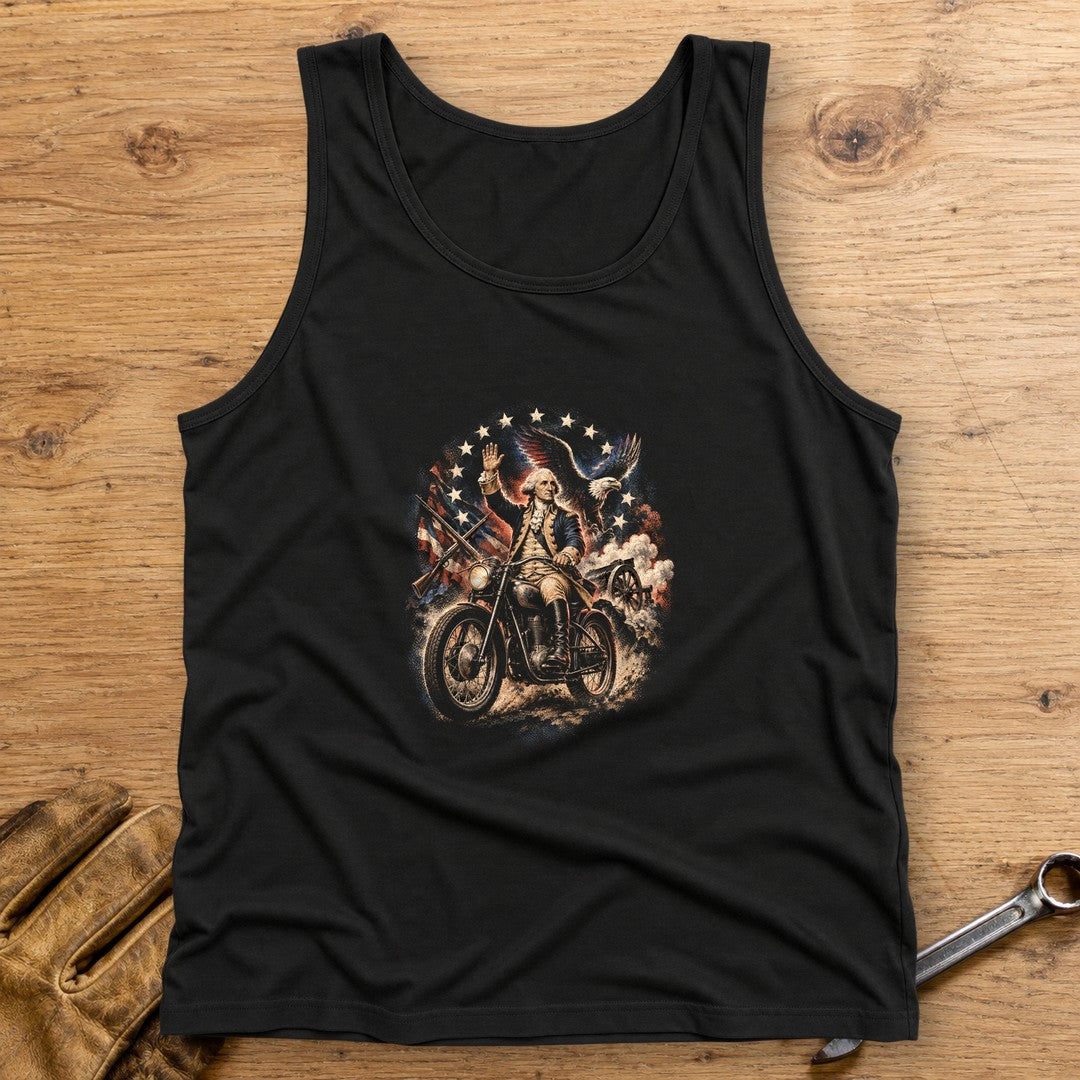George Washington Rolls Out Tank Top - Black - bench