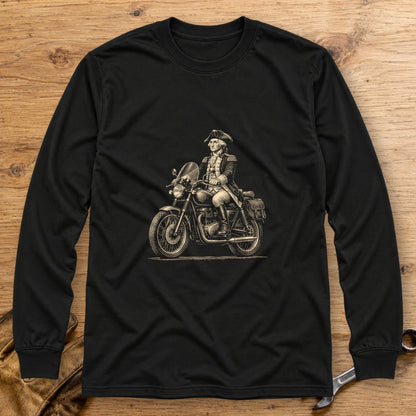 George Washington Founding Tourer Long Sleeve T-Shirt - Black - bench