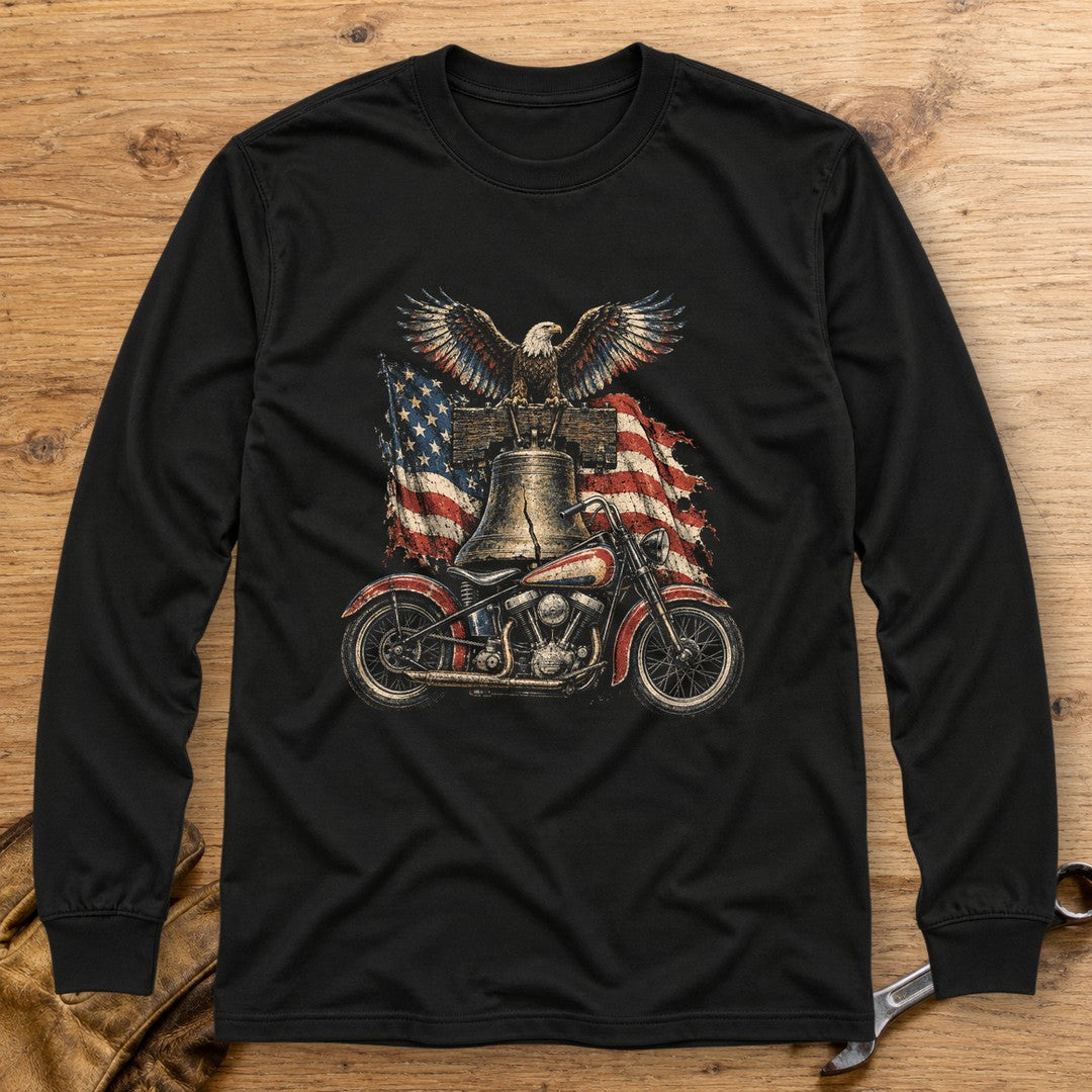 Liberty Bell Ride Long Sleeve T-Shirt - Black - bench