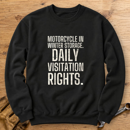 Daily Visitation Rights Crewneck Sweatshirt - Black - bench