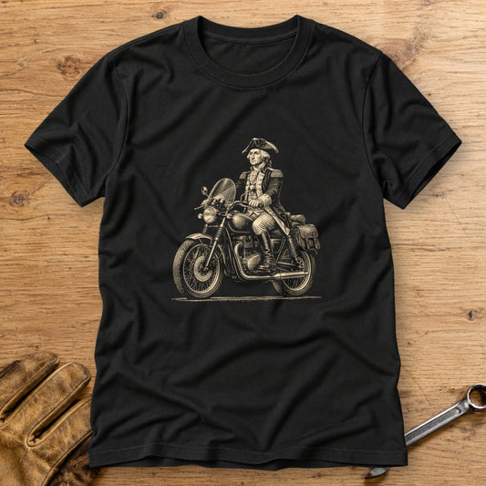 George Washington Founding Tourer T-Shirt - Black - bench