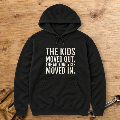 Kids Moved Out Hoodie - Black - bench