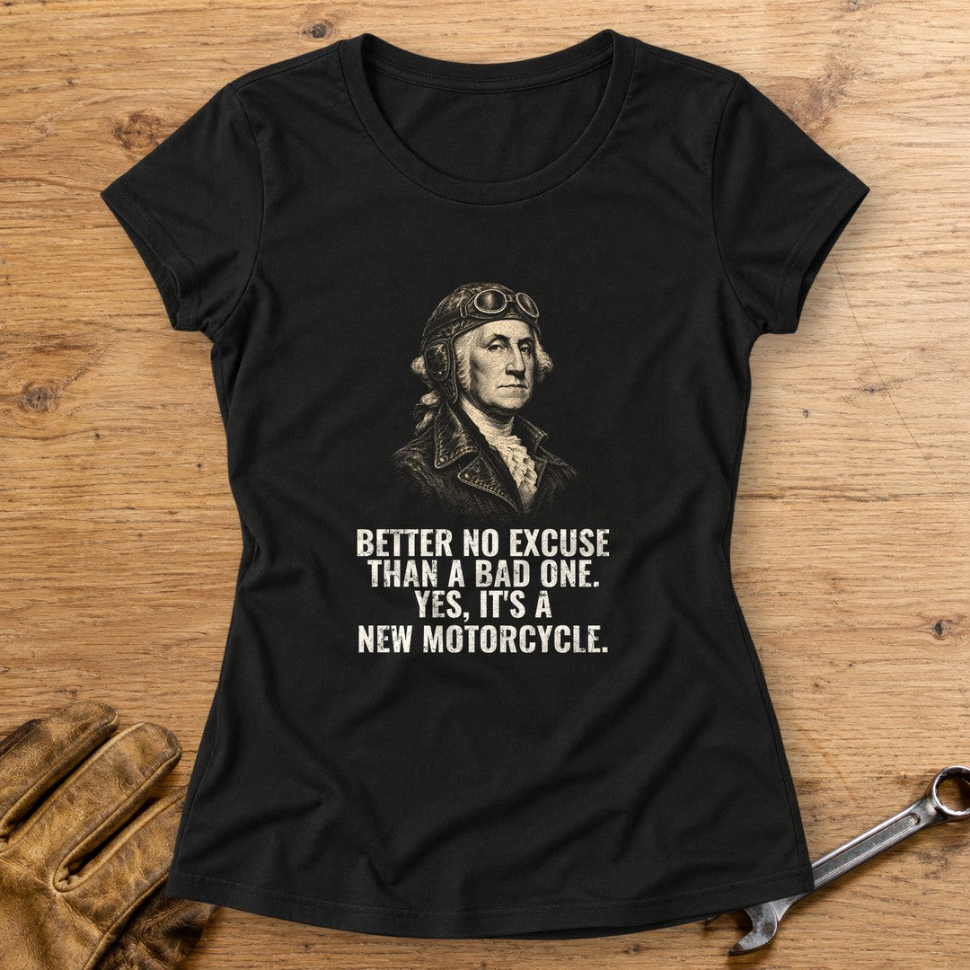 George Washington Better No Excuse Women's T-Shirt - Black - bench