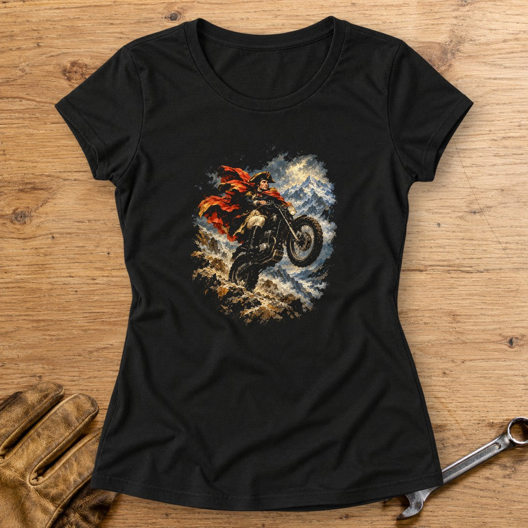 Napoleon Bonaparte Alpine Wheelie Women's T-Shirt - Black - bench