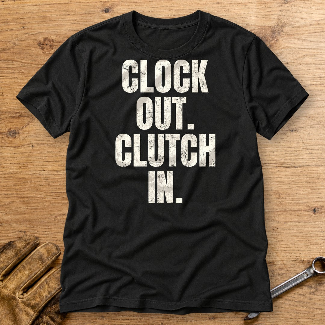 Clock Out Clutch In T-Shirt - Black - bench