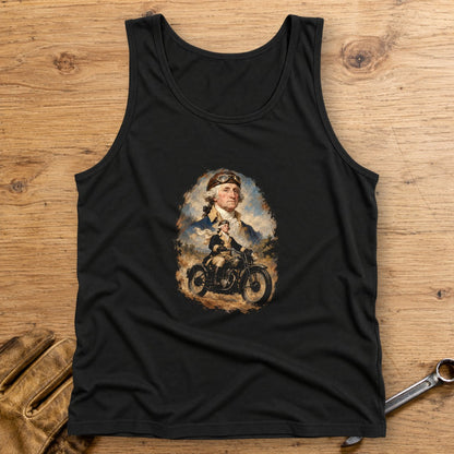 George Washington Goggles Portrait Tank Top - Black - bench
