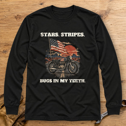 Bugs in My Teeth Long Sleeve T-Shirt - Black - bench