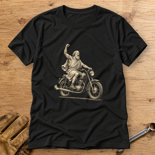Archimedes Eureka Start T-Shirt - Black - bench