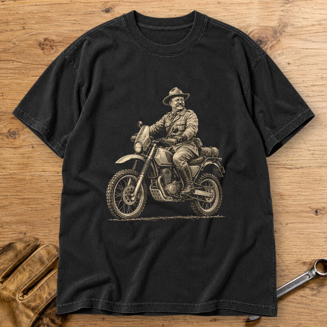 Theodore Roosevelt Rough Rider Premium T-Shirt - Black - bench