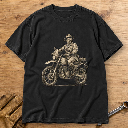 Theodore Roosevelt Rough Rider Premium T-Shirt - Black - bench