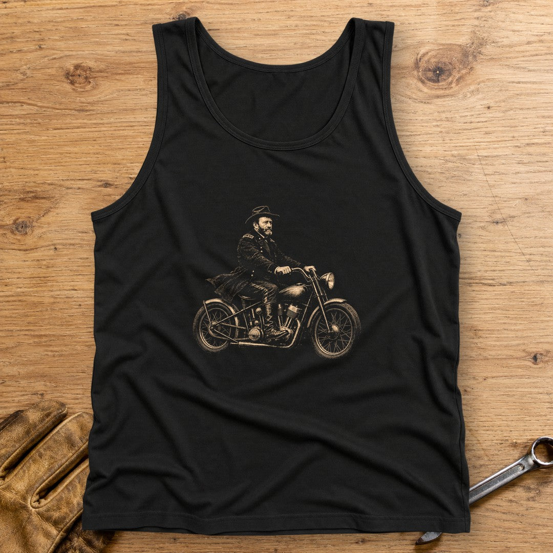 Ulysses S. Grant Bobber Tank Top - Black - bench