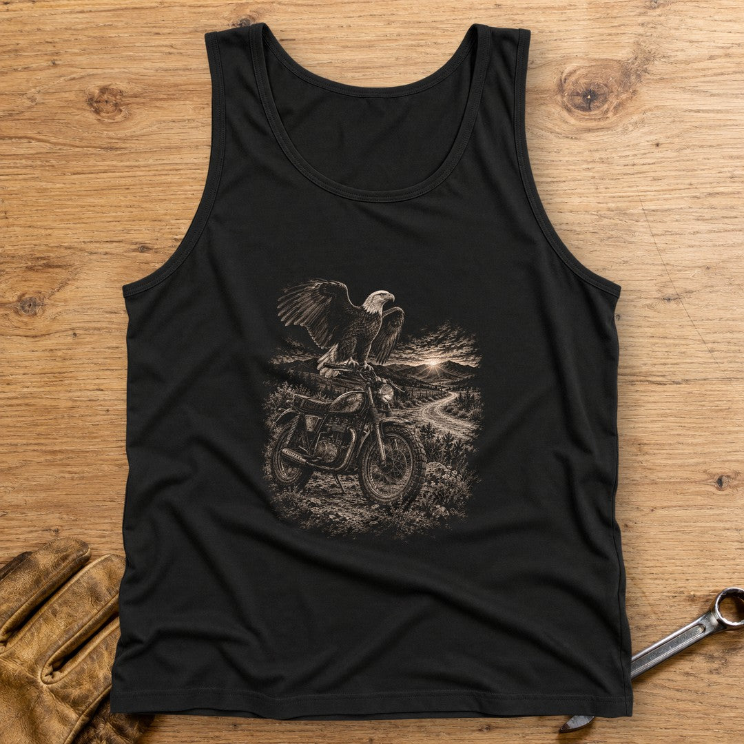 Eagle Lookout Tank Top - Black - bench