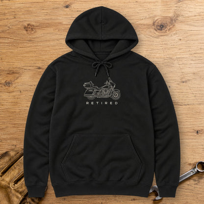 Retired Rider Hoodie - Black - bench