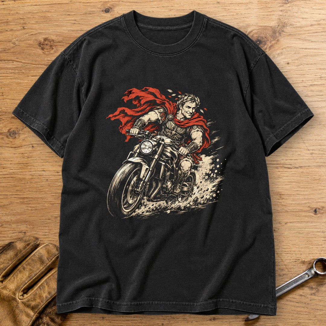Julius Caesar Rides Premium T-Shirt - Black - bench