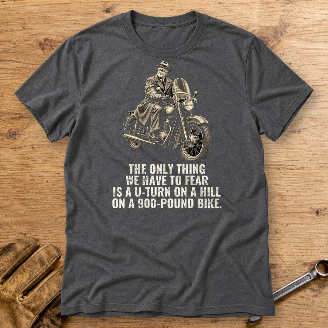 Franklin D. Roosevelt Only Thing to Fear T-Shirt - Charcoal - bench