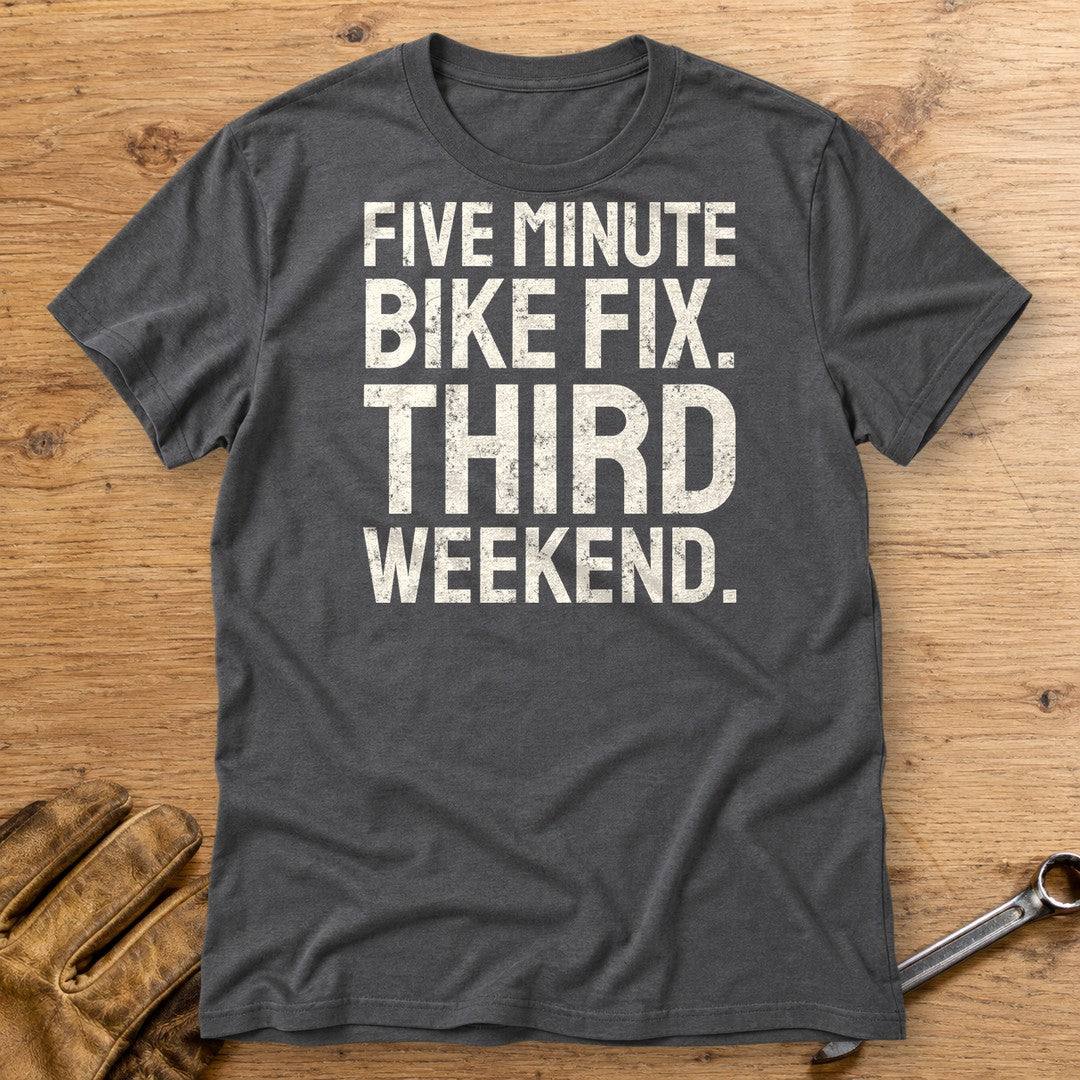 Five Minute Fix T-Shirt - Charcoal - bench