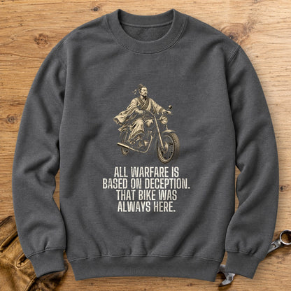Sun Tzu Always Here Crewneck Sweatshirt - Charcoal - bench