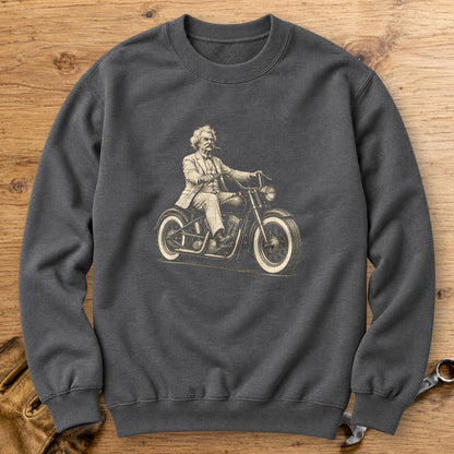 Mark Twain Cruiser Crewneck Sweatshirt - Charcoal - bench
